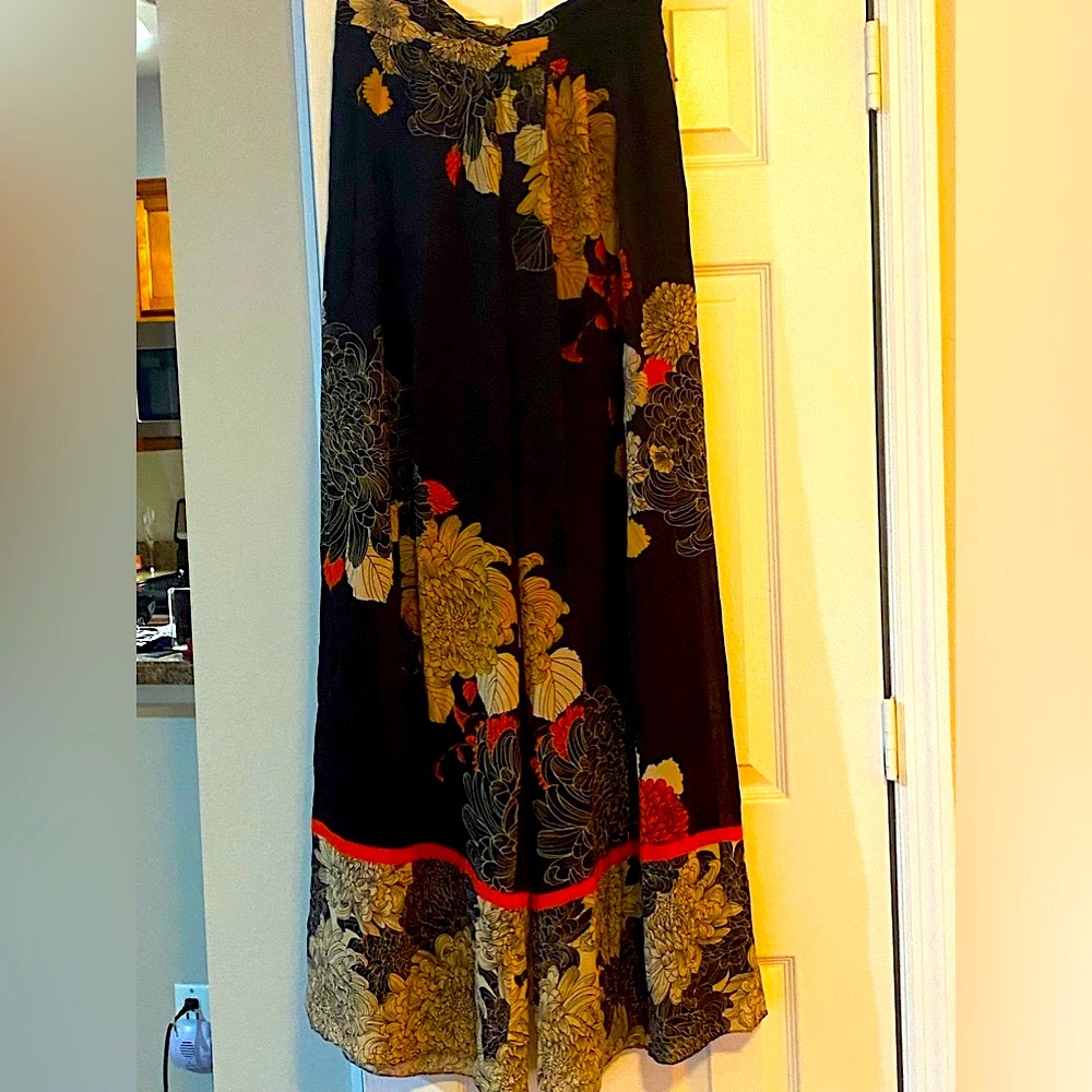 Kobi Halperin Black and Gold Wide Leg Pants